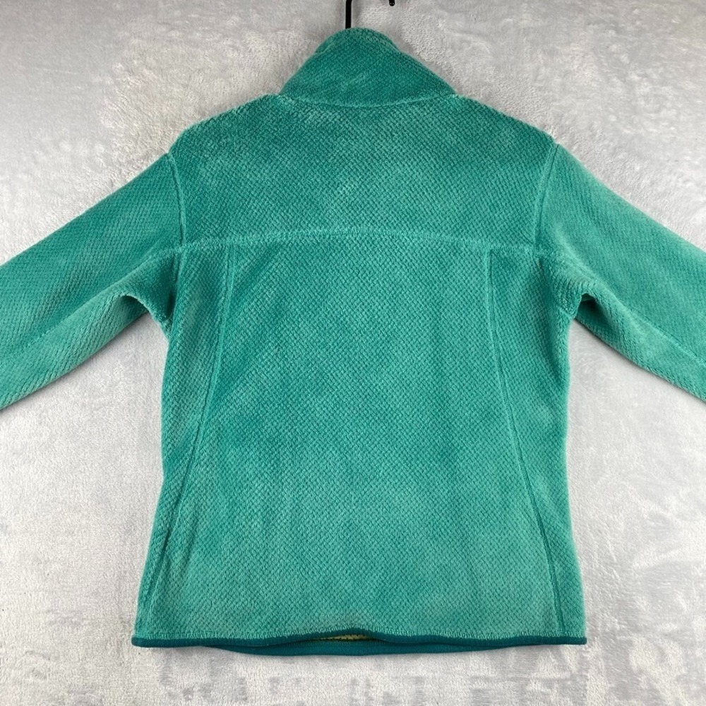 Patagonia Retool Snap-T Pullover Womens Medium Green Sweatshirt Grid Fleece - Picture 8 of 11